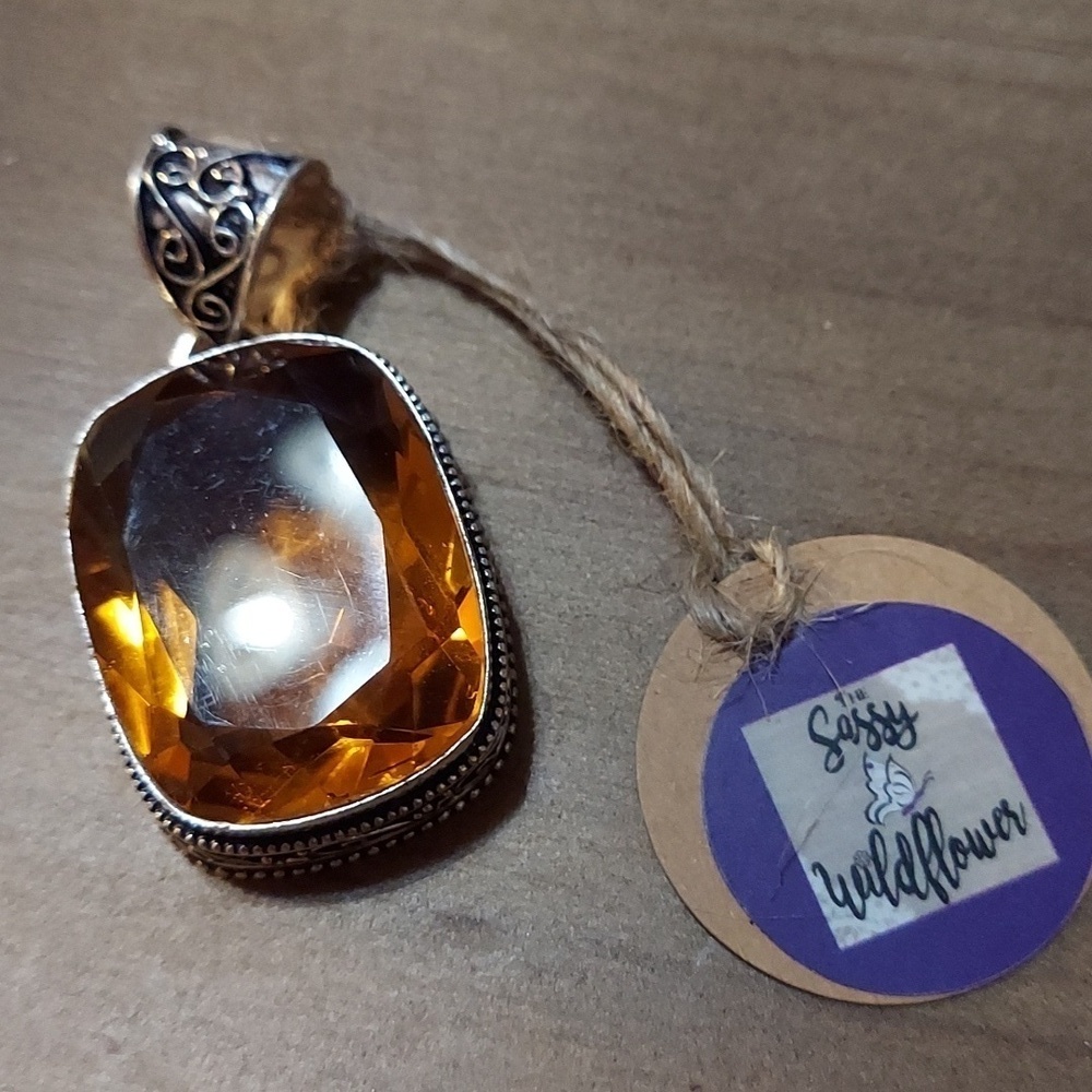 MORGANITE Sterling Silver Pendant